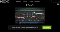 Desktop Screenshot of mixxx.org