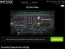 Tablet Screenshot of mixxx.org